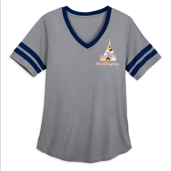 Minnie Mouse Soccer T-Shirt Walt Disney World 50th Anniversary - Picture 1 of 6